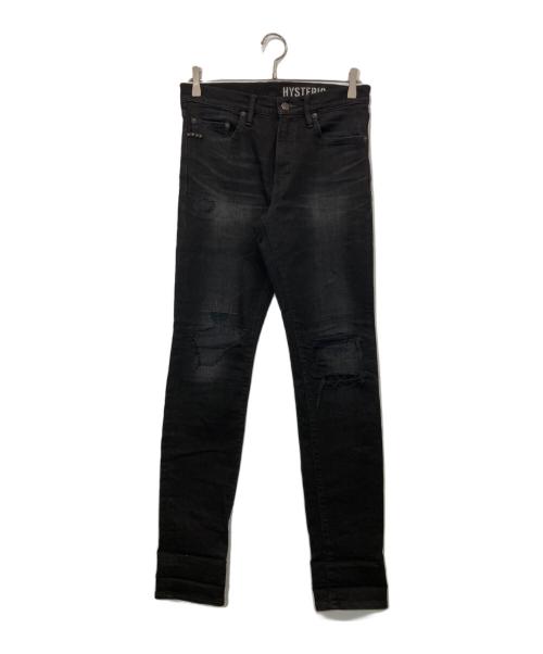 Hysteric Glamour（ヒステリックグラマー）Hysteric Glamour (ヒステリックグラマー) KPR加工ISKOデニム ブラック サイズ:30の古着・服飾アイテム