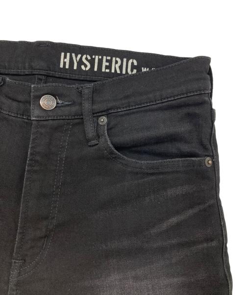 Hysteric Glamour（ヒステリックグラマー）Hysteric Glamour (ヒステリックグラマー) KPR加工ISKOデニム ブラック サイズ:30の古着・服飾アイテム