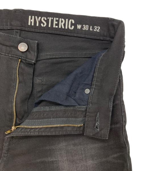 Hysteric Glamour（ヒステリックグラマー）Hysteric Glamour (ヒステリックグラマー) KPR加工ISKOデニム ブラック サイズ:30の古着・服飾アイテム