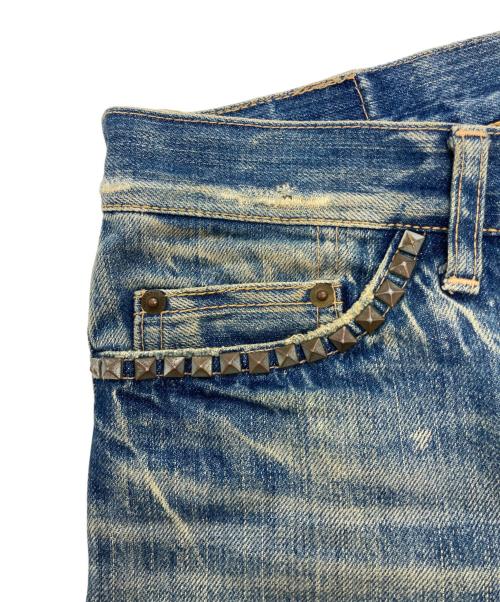 Hysteric Glamour（ヒステリックグラマー）Hysteric Glamour (ヒステリックグラマー) KINKYスタッズデニムパンツ インディゴ サイズ:Sの古着・服飾アイテム