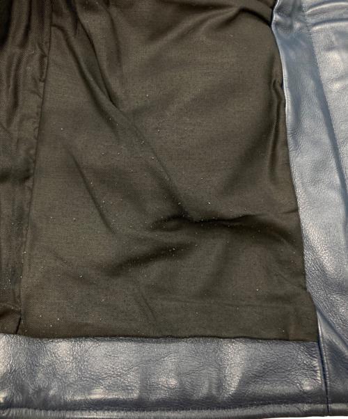 VANSON（バンソン）VANSON (バンソン) MODEL J レザーカーコート ネイビー サイズ:38の古着・服飾アイテム