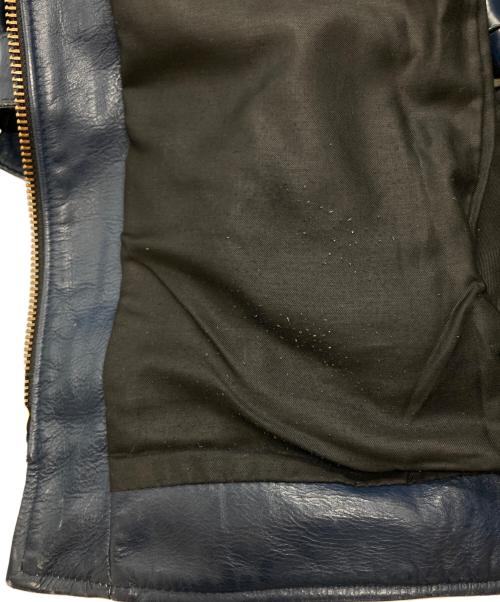 VANSON（バンソン）VANSON (バンソン) MODEL J レザーカーコート ネイビー サイズ:38の古着・服飾アイテム