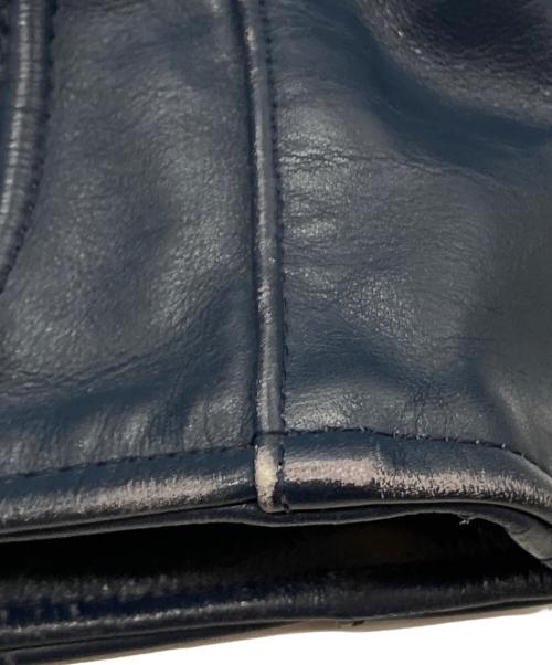 VANSON（バンソン）VANSON (バンソン) MODEL J レザーカーコート ネイビー サイズ:38の古着・服飾アイテム