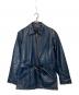 VANSON（バンソン）の古着「MODEL J レザーカーコート」｜ネイビー
