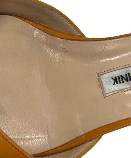 Manolo Blahnik（マノロブラニク）Manolo Blahnik (マノロブラニク) スリングバックフラットシューズ ブラウン サイズ:SIZE 36の古着・服飾アイテム