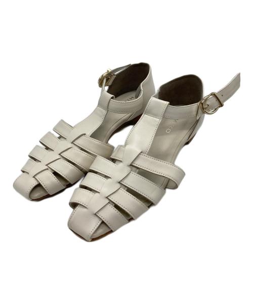 卑弥呼（ヒミコ）卑弥呼 (ヒミコ) グルカサンダル ベージュ サイズ:SIZE 22の古着・服飾アイテム