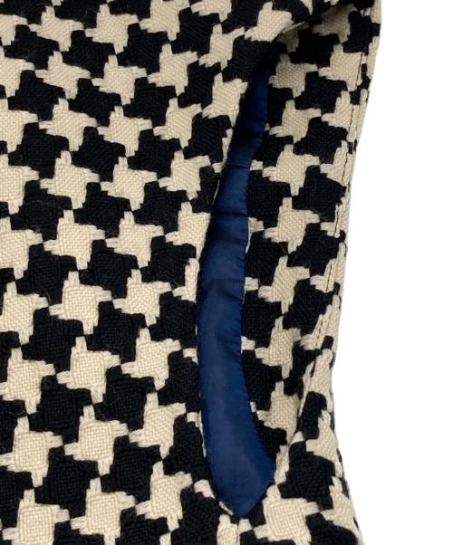 TOMORROW LAND collection（トゥモローランドコレクション）TOMORROW LAND collection (トゥモローランドコレクション) ドビーハウンドトゥース バレルジレ ブラック サイズ:SIZE 36の古着・服飾アイテム