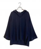 GALERIE VIEギャルリーヴィー）の古着「バックサテンアムンゼン カフタンプルオーバーブラウス」｜ネイビー