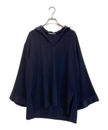 GALERIE VIE（ギャルリーヴィー）の古着「バックサテンアムンゼン カフタンプルオーバーブラウス」｜ネイビー
