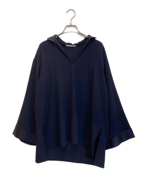GALERIE VIE（ギャルリーヴィー）GALERIE VIE (ギャルリーヴィー) バックサテンアムンゼン カフタンプルオーバーブラウス ネイビー サイズ:SIZE Freeの古着・服飾アイテム