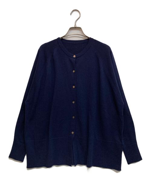 kurashi&trips publishing（クラシアンドトリップス パブリッシング）KURASHI&Trips PUBLISHING (クラシアンドトリップス パブリッシング) 開けても閉じても、 コーデがまとまるカーディガン ネイビー サイズ:-の古着・服飾アイテム
