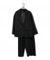 KURASHI&Trips PUBLISHING（クラシアンドトリップス パブリッシング）の古着「ショールカラーのオフィスジャケットセットアップ」｜ブラック
