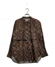 kurashi&trips publishing（クラシアンドトリップス パブリッシング）の古着「暮らしに、ときめき 大人のための柄ブラウス長袖ブラウス」｜ブラウン