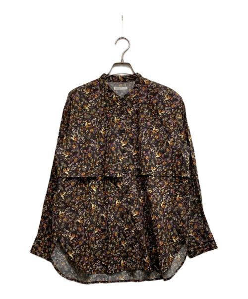 kurashi&trips publishing（クラシアンドトリップス パブリッシング）kurashi&trips publishing (クラシアンドトリップス パブリッシング) 暮らしに、ときめき 大人のための柄ブラウス長袖ブラウス ブラウン サイズ:-の古着・服飾アイテム