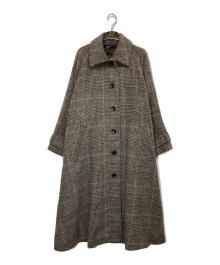 kurashi&trips publishing（クラシアンドトリップス パブリッシング）の古着「かろやかに揺れるウールロングコート」｜グレー