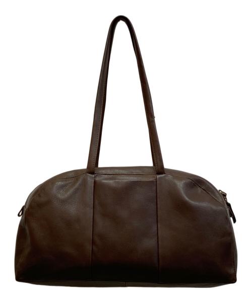 kurashi&trips publishing（クラシアンドトリップス パブリッシング）KURASHI&Trips PUBLISHING (クラシアンドトリップス パブリッシング) 「がんばりどきも私らしく」 一田憲子さんとつくったラウンドレザーバッグ ブラウンの古着・服飾アイテム