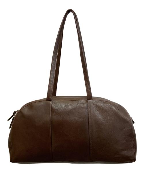 kurashi&trips publishing（クラシアンドトリップス パブリッシング）KURASHI&Trips PUBLISHING (クラシアンドトリップス パブリッシング) 「がんばりどきも私らしく」 一田憲子さんとつくったラウンドレザーバッグ ブラウンの古着・服飾アイテム