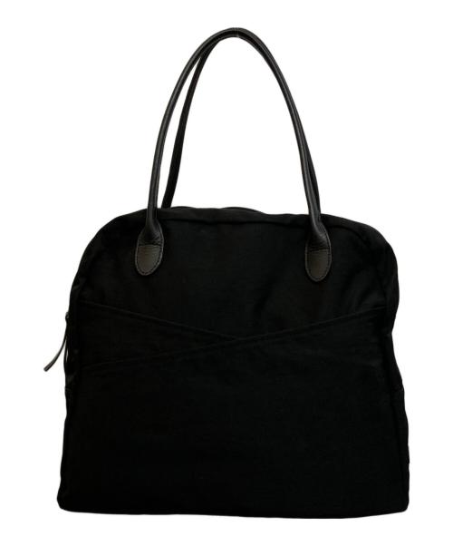 ourhome（アワホーム）OURHOME (アワホーム) レザー持ち手のトートバッグ ブラックの古着・服飾アイテム