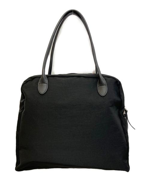 ourhome（アワホーム）OURHOME (アワホーム) レザー持ち手のトートバッグ ブラックの古着・服飾アイテム
