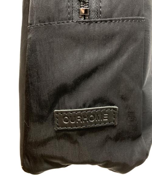 ourhome（アワホーム）OURHOME (アワホーム) レザー持ち手のトートバッグ ブラックの古着・服飾アイテム