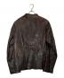 Timberland (ティンバーランド) レザーノーカラージャケット ブラウン サイズ:L：15000円