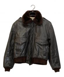 THIS GENUINE LEATHER GARMENT（ジェニュインレザーガーメント）の古着「70'SG-1レザージャケット」｜ブラウン