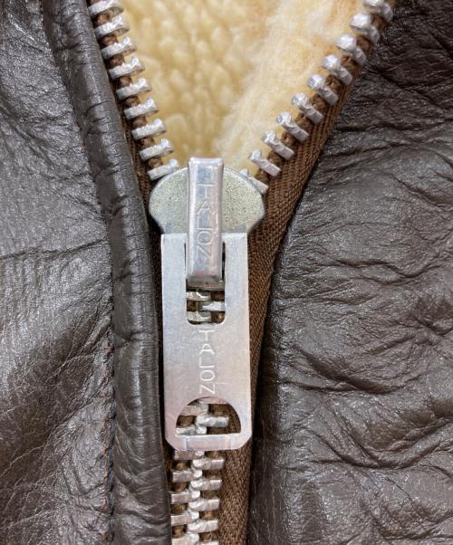 THIS GENUINE LEATHER GARMENT（ジェニュインレザーガーメント）THIS GENUINE LEATHER garment (ジェニュインレザーガーメント) 70'SG-1レザージャケット ブラウン サイズ:40の古着・服飾アイテム