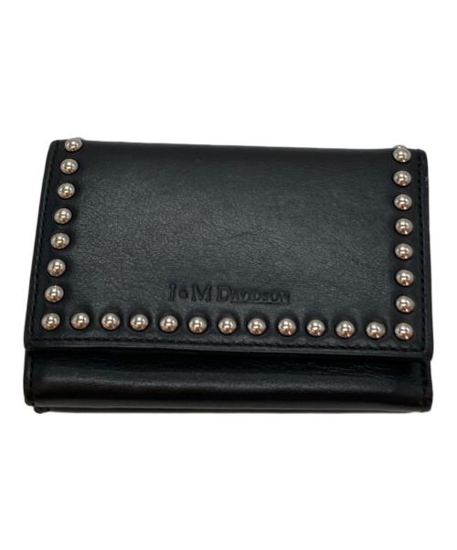 J&M DAVIDSON（ジェイ＆エム デヴィッドソン）J&M DAVIDSON (ジェイ＆エム デヴィッドソン) FOLD WALLET WITH STUDS ブラックの古着・服飾アイテム