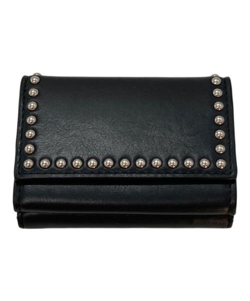 J&M DAVIDSON（ジェイ＆エム デヴィッドソン）J&M DAVIDSON (ジェイ＆エム デヴィッドソン) FOLD WALLET WITH STUDS ブラックの古着・服飾アイテム