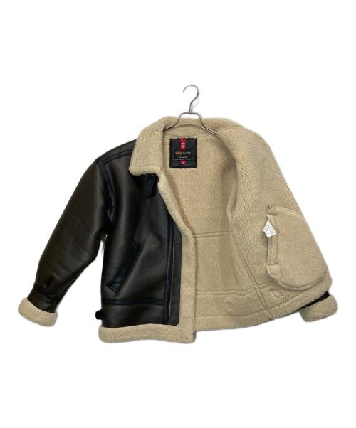 ALPHA（アルファ）ALPHA (アルファ) B-3 フェイクムートンジャケット ブラウン サイズ:Ⅿの古着・服飾アイテム