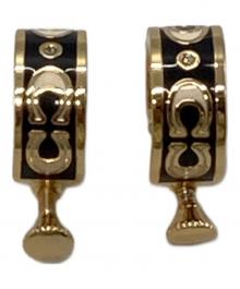 COACH（コーチ）の古着「C ロゴイヤリング」｜ゴールド