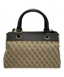 BOTTEGA VENETA（ボッテガベネタ）の古着「モノグラム2WAYハンドバッグ」｜ブラウン×ベージュ