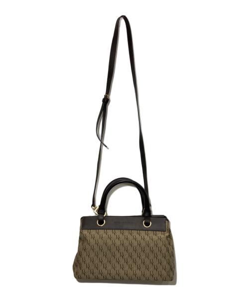 BOTTEGA VENETA（ボッテガベネタ）BOTTEGA VENETA (ボッテガベネタ) モノグラム2WAYハンドバッグ ブラウン×ベージュ サイズ:-の古着・服飾アイテム