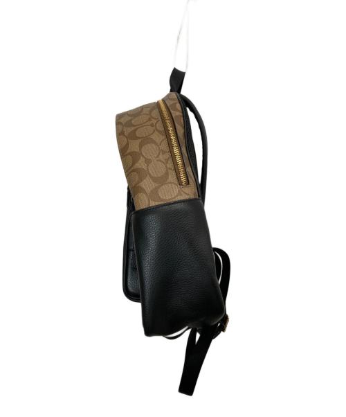 COACH（コーチ）COACH (コーチ) バックパック シグネチャー キャンバス ブラウン×ブラック サイズ:-の古着・服飾アイテム