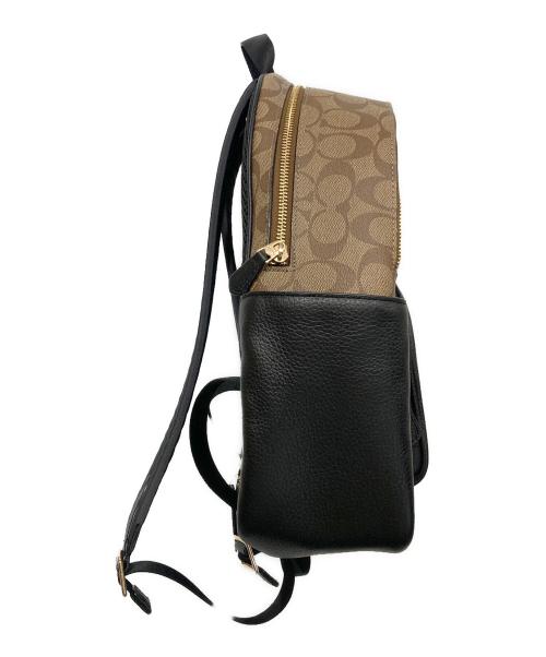 COACH（コーチ）COACH (コーチ) バックパック シグネチャー キャンバス ブラウン×ブラック サイズ:-の古着・服飾アイテム