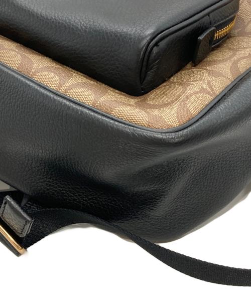 COACH（コーチ）COACH (コーチ) バックパック シグネチャー キャンバス ブラウン×ブラック サイズ:-の古着・服飾アイテム
