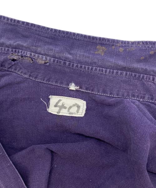 USED（ユーズド）USED (ユーズド) フレンチワークシャツ ネイビー サイズ:40の古着・服飾アイテム