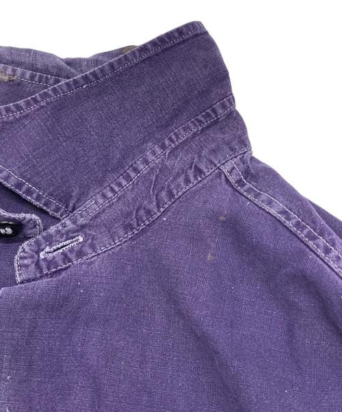 USED（ユーズド）USED (ユーズド) フレンチワークシャツ ネイビー サイズ:40の古着・服飾アイテム
