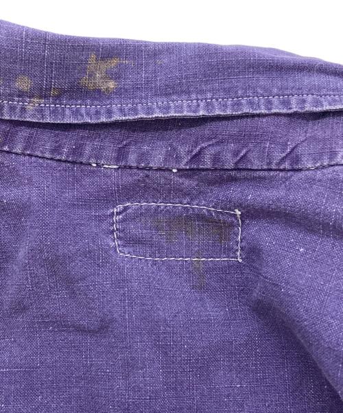 USED（ユーズド）USED (ユーズド) フレンチワークシャツ ネイビー サイズ:40の古着・服飾アイテム