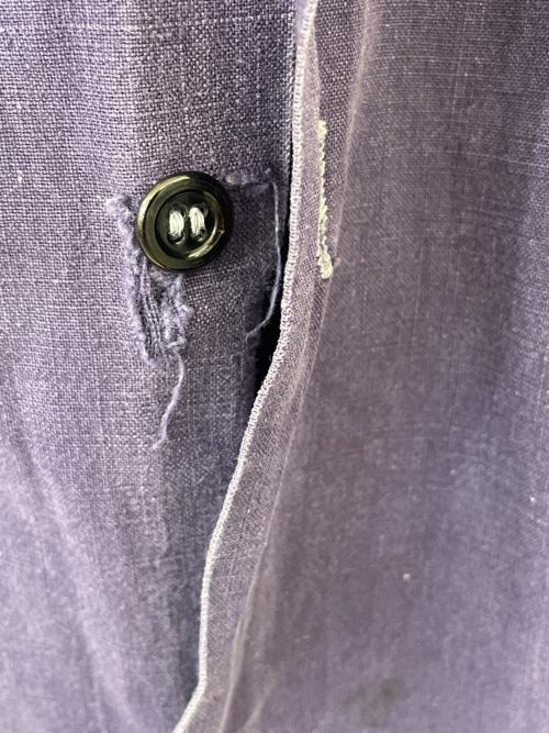 USED（ユーズド）USED (ユーズド) フレンチワークシャツ ネイビー サイズ:40の古着・服飾アイテム