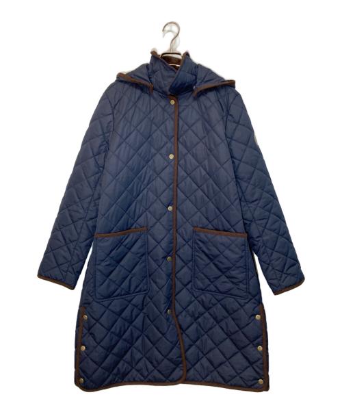 LAUREN RALPH LAUREN（ローレンラルフローレン）LAUREN RALPH LAUREN (ローレンラルフローレン) パイピングキルティングコート ネイビー サイズ:Lの古着・服飾アイテム