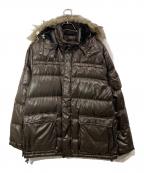 UNIQLOユニクロ）の古着「ファーダウンジャケット」｜ブラウン