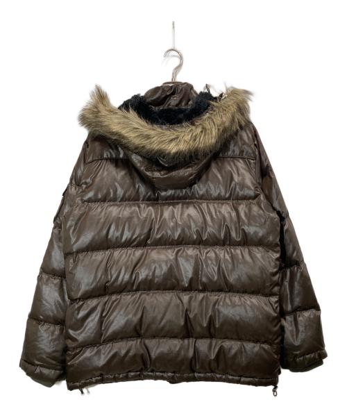 UNIQLO（ユニクロ）UNIQLO (ユニクロ) ファーダウンジャケット ブラウン サイズ:XLの古着・服飾アイテム