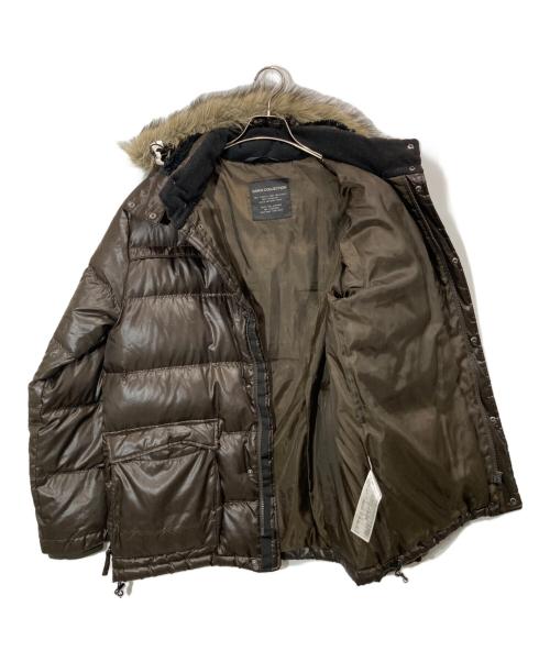 UNIQLO（ユニクロ）UNIQLO (ユニクロ) ファーダウンジャケット ブラウン サイズ:XLの古着・服飾アイテム