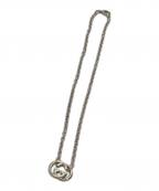 GUCCIグッチ）の古着「インターロッキングGネックレス」｜シルバー