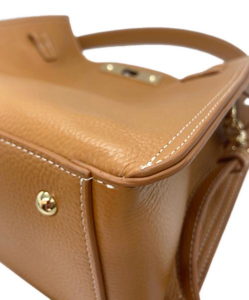 NOLLEY'S（ノーリーズ）NOLLEY'S (ノーリーズ) ひねり金具付きワンハンドルバッグ ブラウン サイズ:-の古着・服飾アイテム