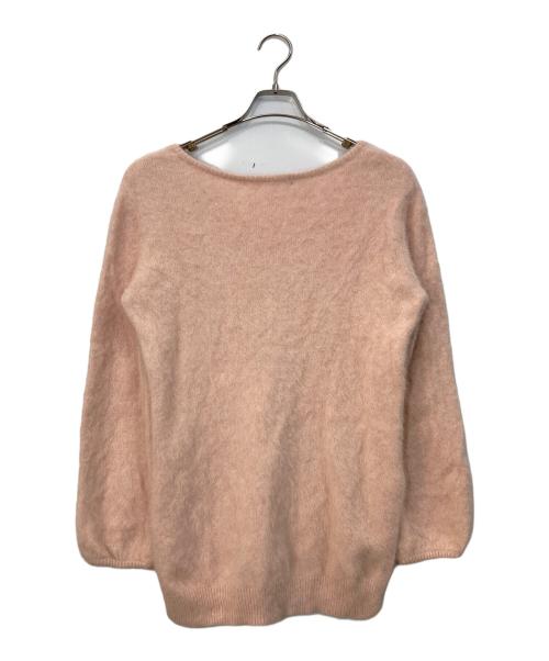 SHENERY（シーナリー）SHENERY (シーナリー) ファーカシミヤキーネックニット ピンク サイズ:FREEの古着・服飾アイテム