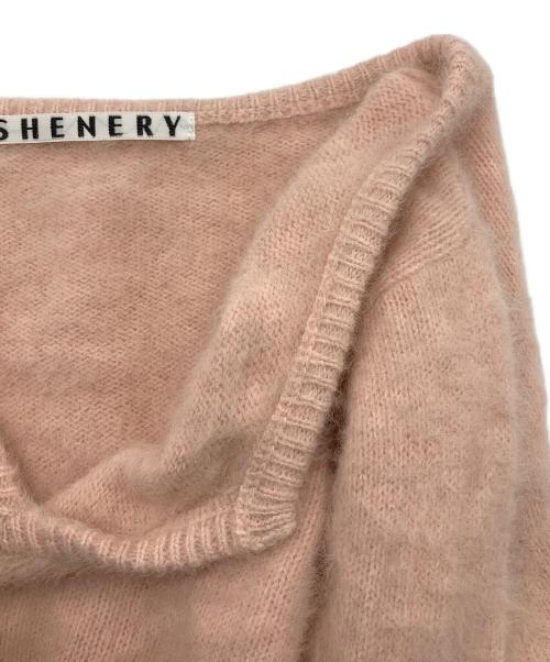 SHENERY（シーナリー）SHENERY (シーナリー) ファーカシミヤキーネックニット ピンク サイズ:FREEの古着・服飾アイテム
