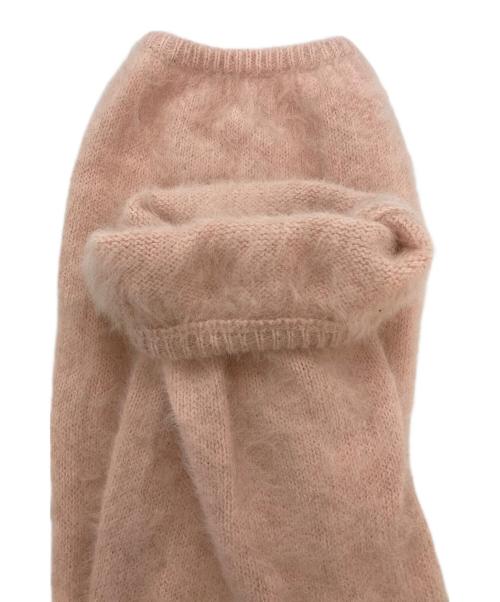 SHENERY（シーナリー）SHENERY (シーナリー) ファーカシミヤキーネックニット ピンク サイズ:FREEの古着・服飾アイテム