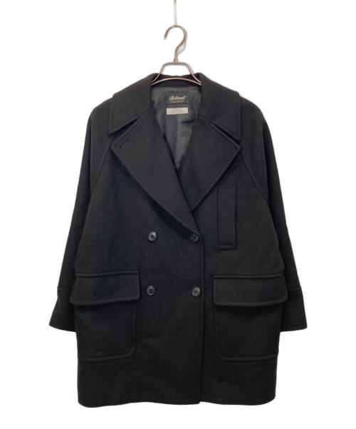 JOURNAL STANDARD relume（ジャーナルスタンダード レリューム）JOURNAL STANDARD relume (ジャーナルスタンダード レリューム) BellandiウールメルトンPコート ネイビー サイズ:38の古着・服飾アイテム